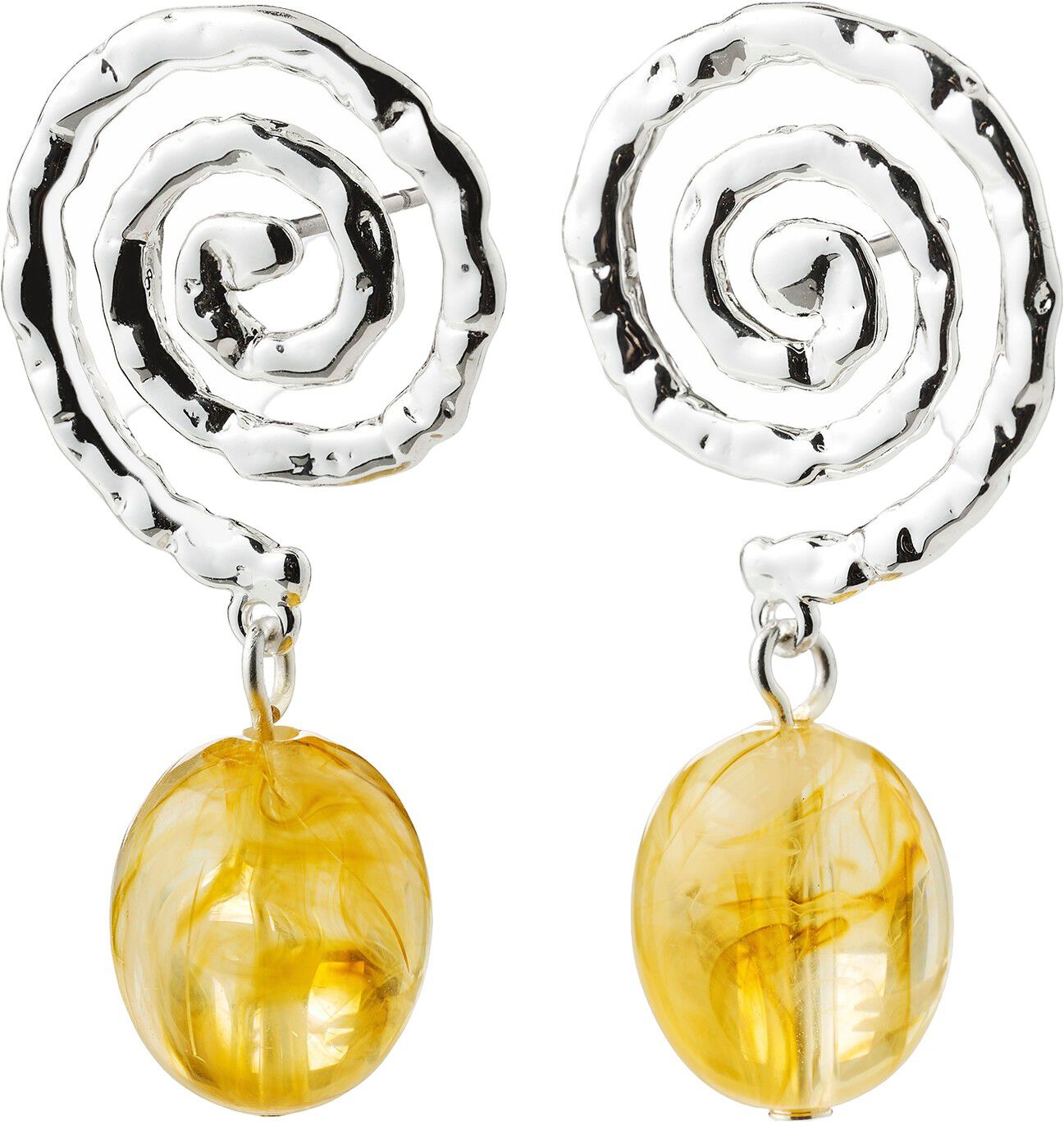 STILL earrings silver-plated/yellow