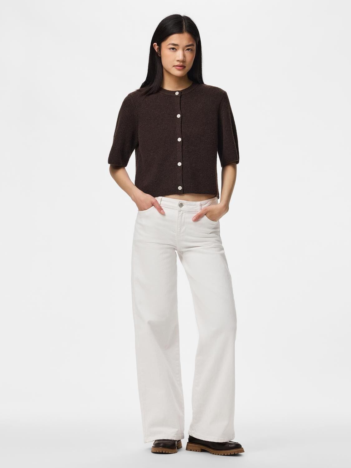 PCSILLY SS O-NECK KNIT CARDIGAN NOO