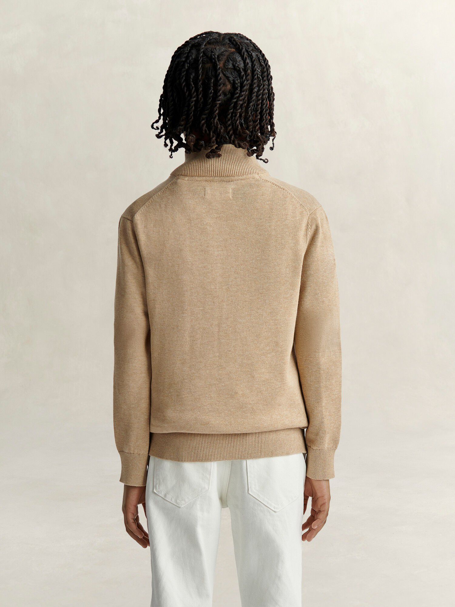 Shield Cotton Half Zip Sweater