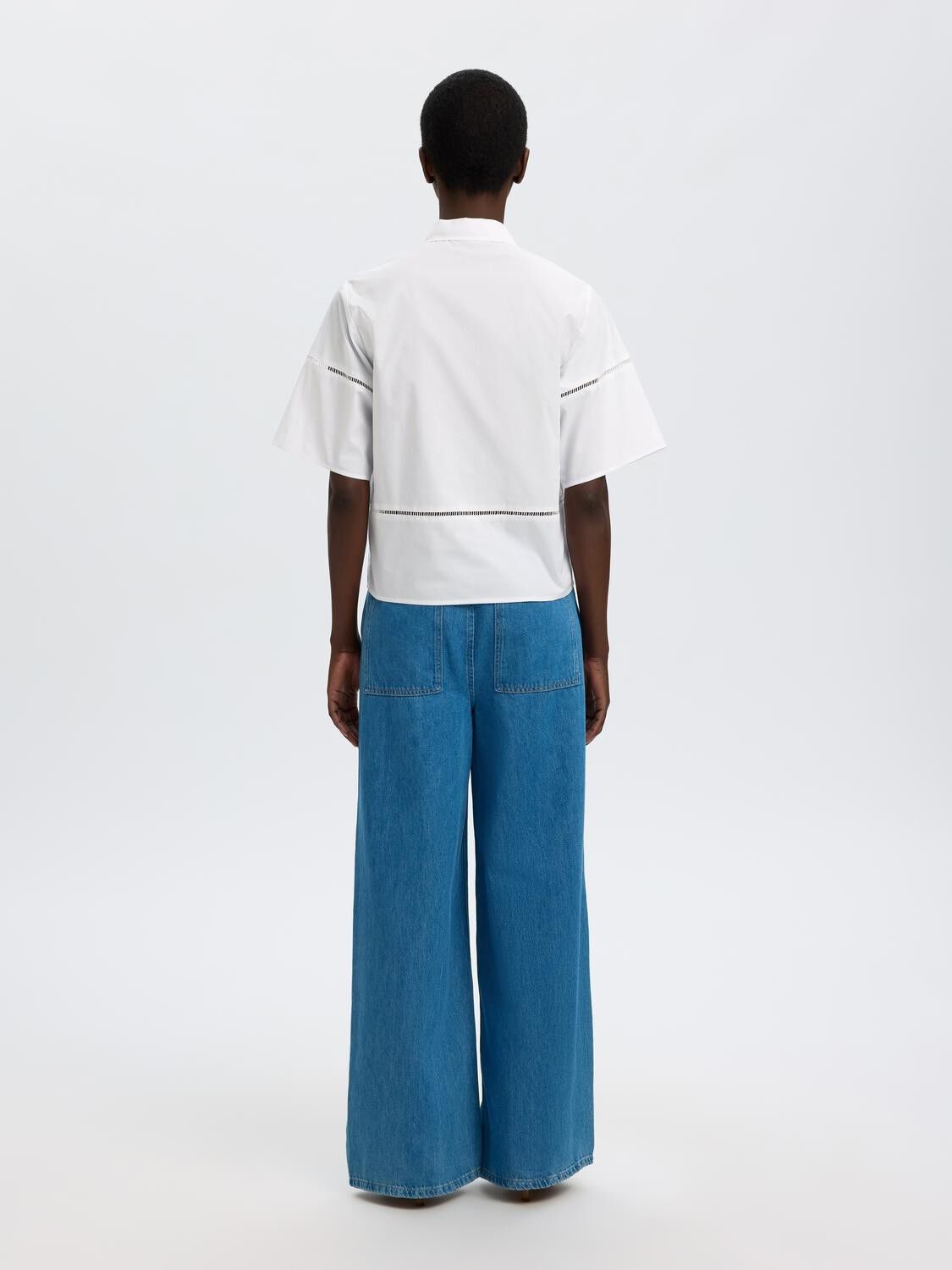 Slfdelia 2/4 Boxy Ladder Stitch Top B