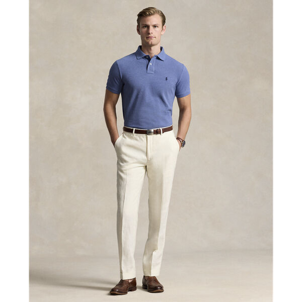 Custom Slim Fit Mesh Polo Shirt