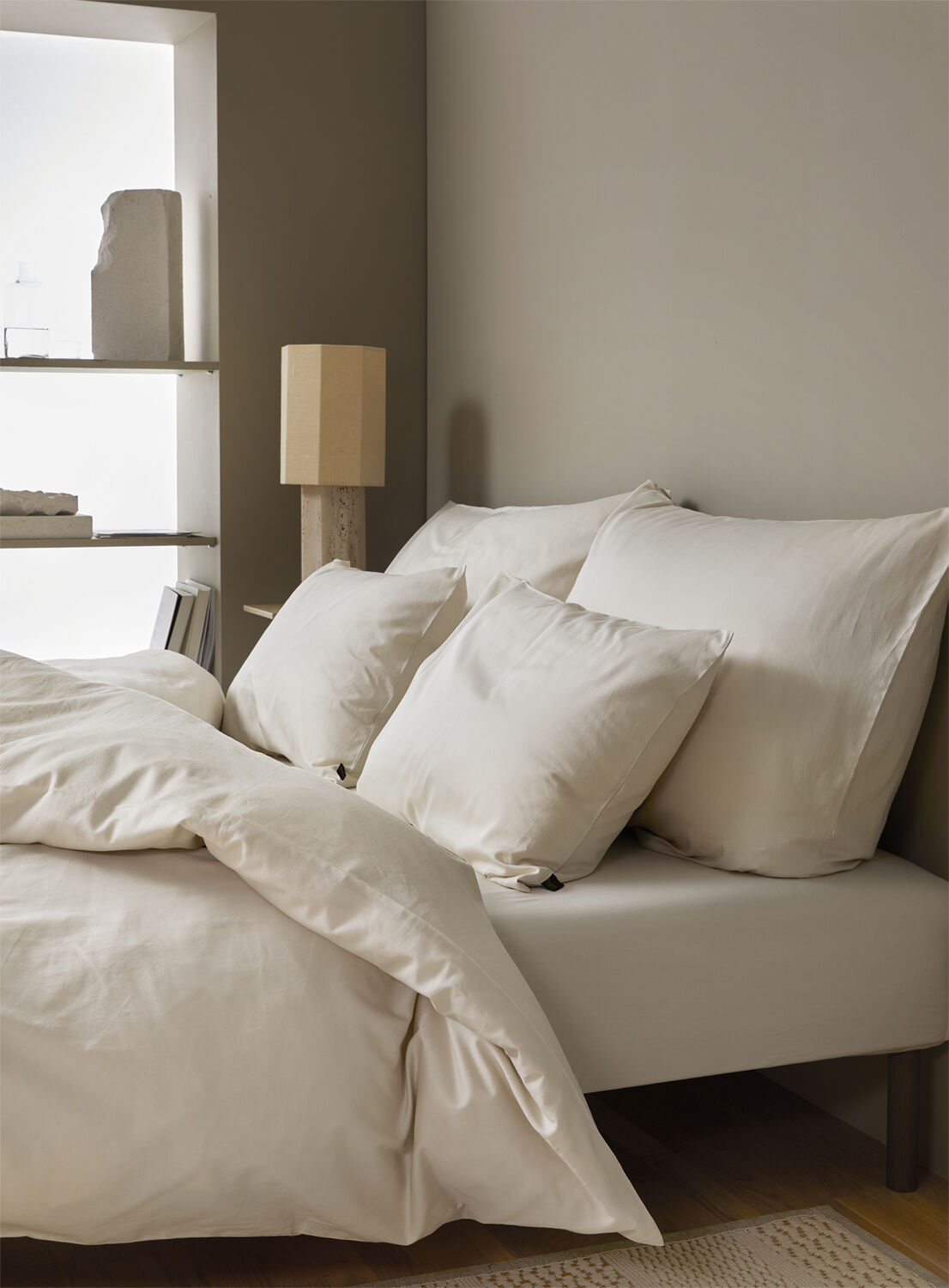 Harmoni stonewashed pudebetr&aelig;k elfenben