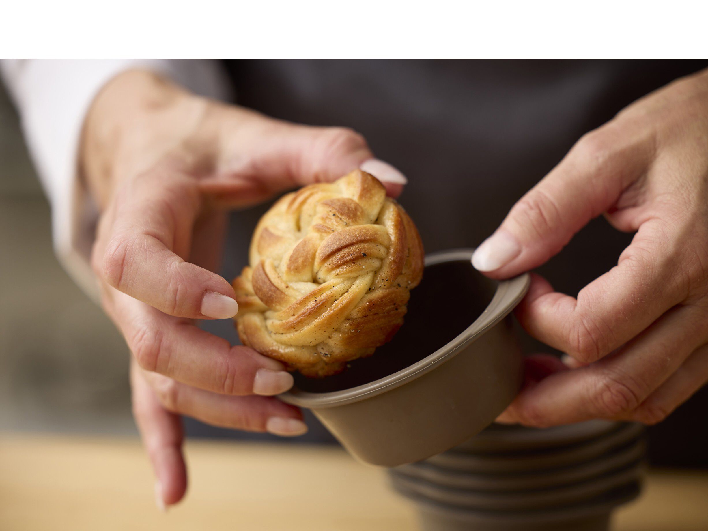 Muffins-/snurreform 6 stk. Latte Silikon