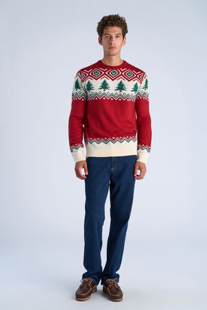 Christmas jacquard sweater