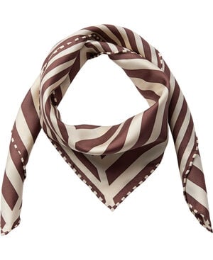 Geometric Scarf 100% Silk - 61x61cm