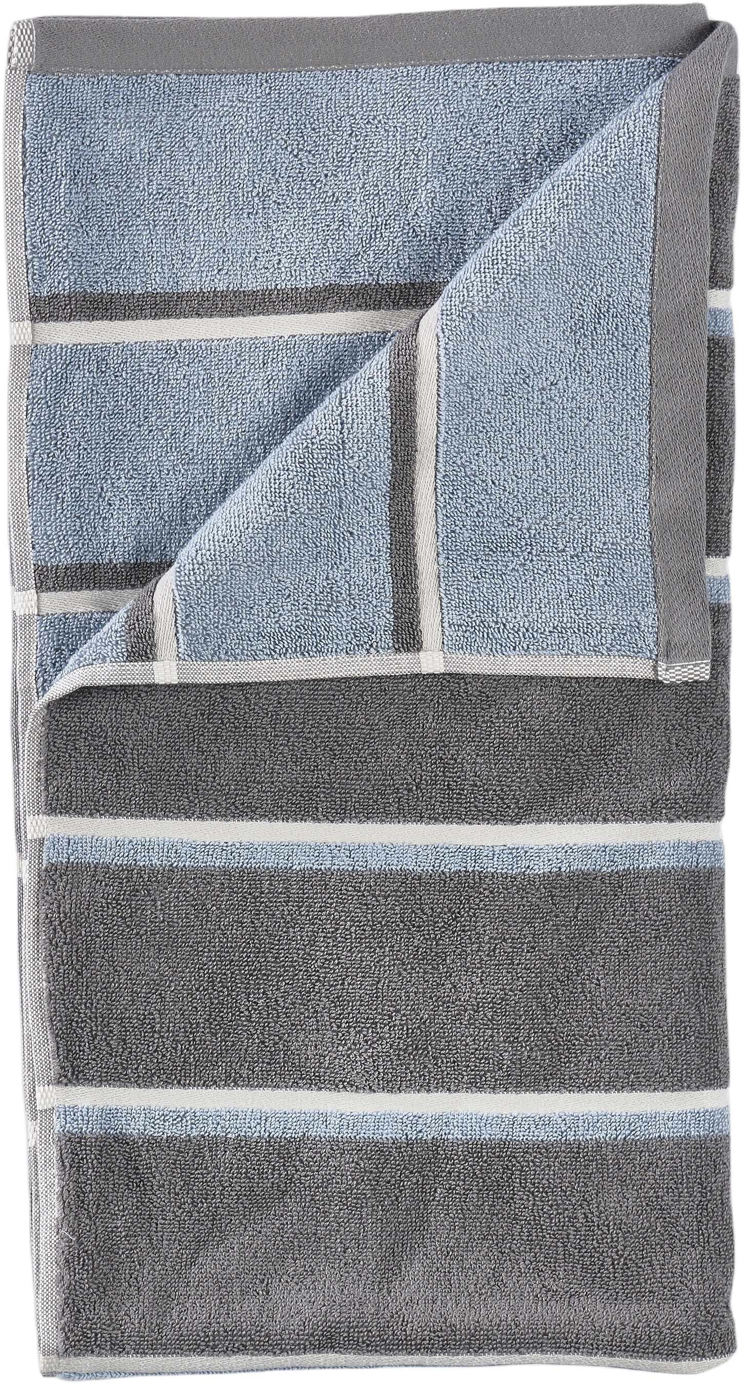 H&aring;ndkle Sauna 50x100 White/Soft Grey/Eucalyptus