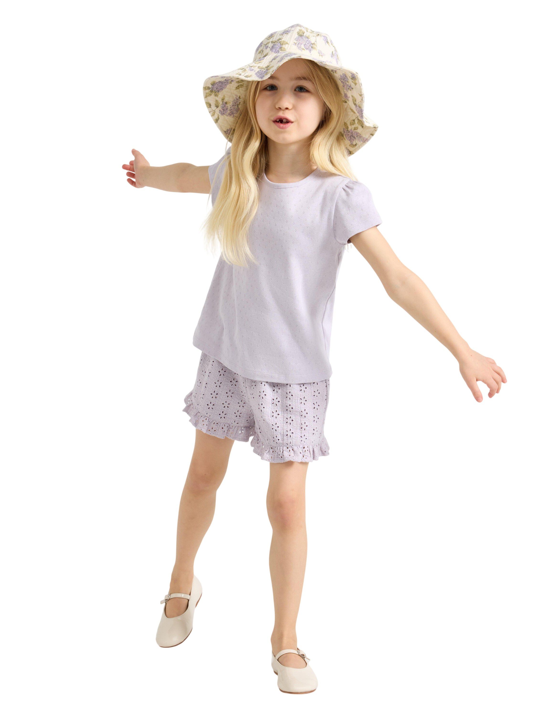 V&aelig;vede shorts i broderie anglaise m