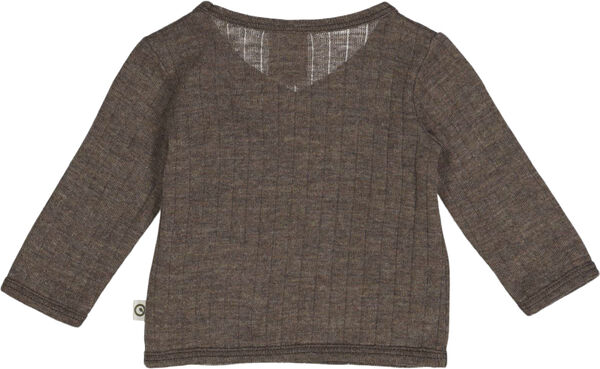 Woolly rib l/s cardigan