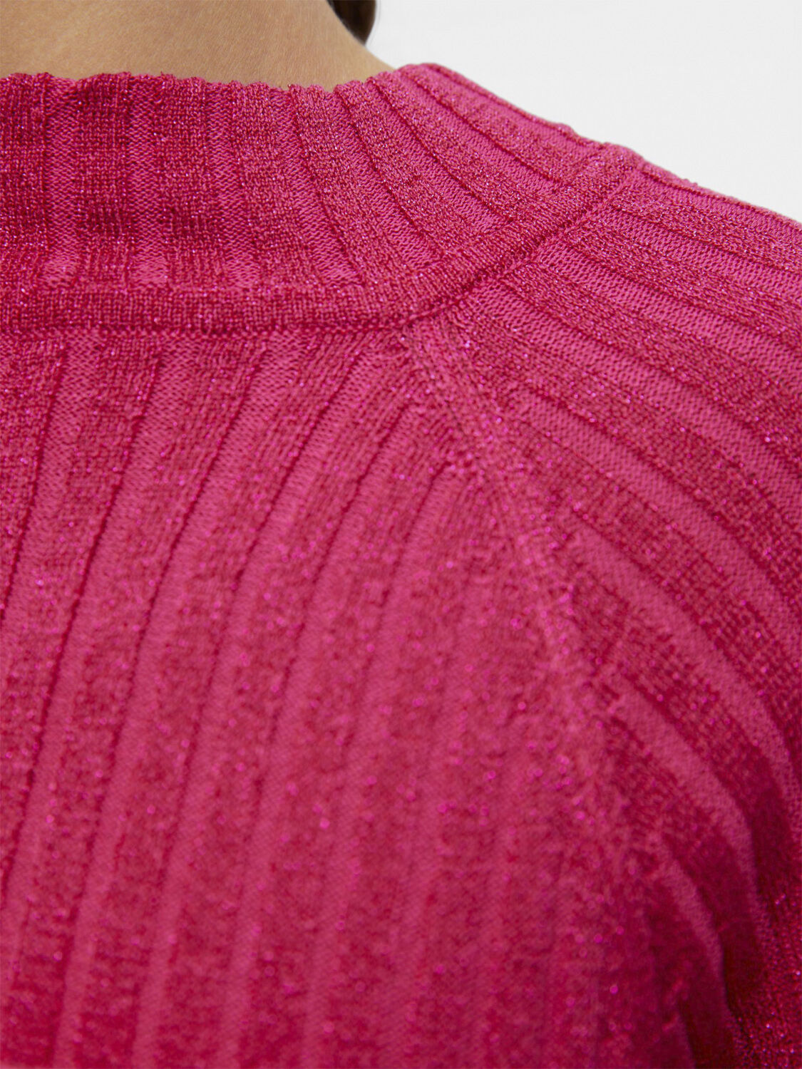 OBJLUNA LUREX L/S KNIT PULLOVER 124