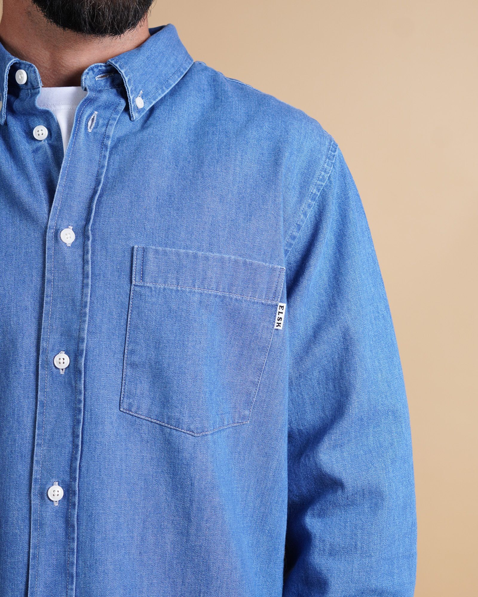 CHAMBRAY MEN'S BD SHIRT