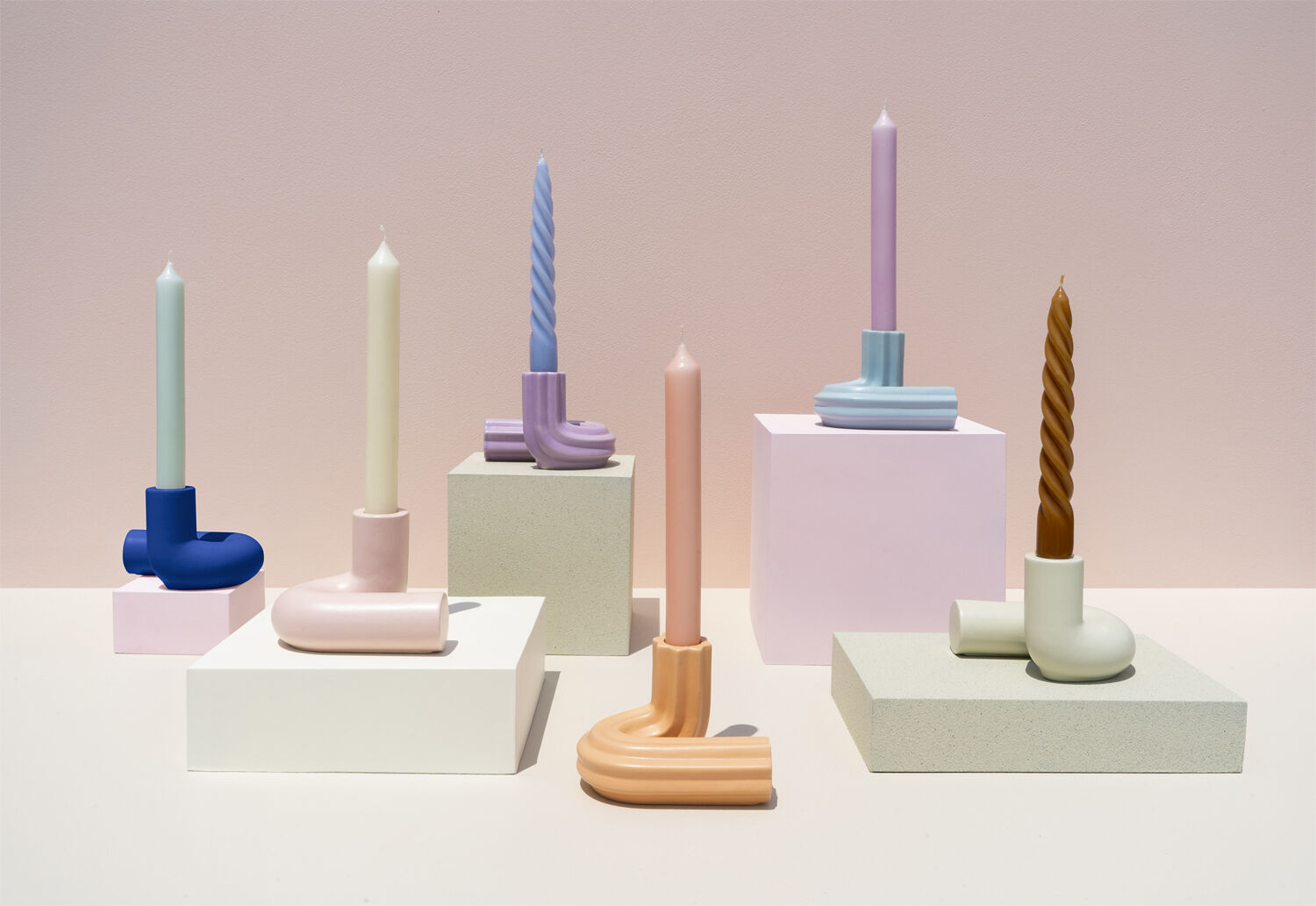 CANDLE HOLDER TEMPLO TANGERINE