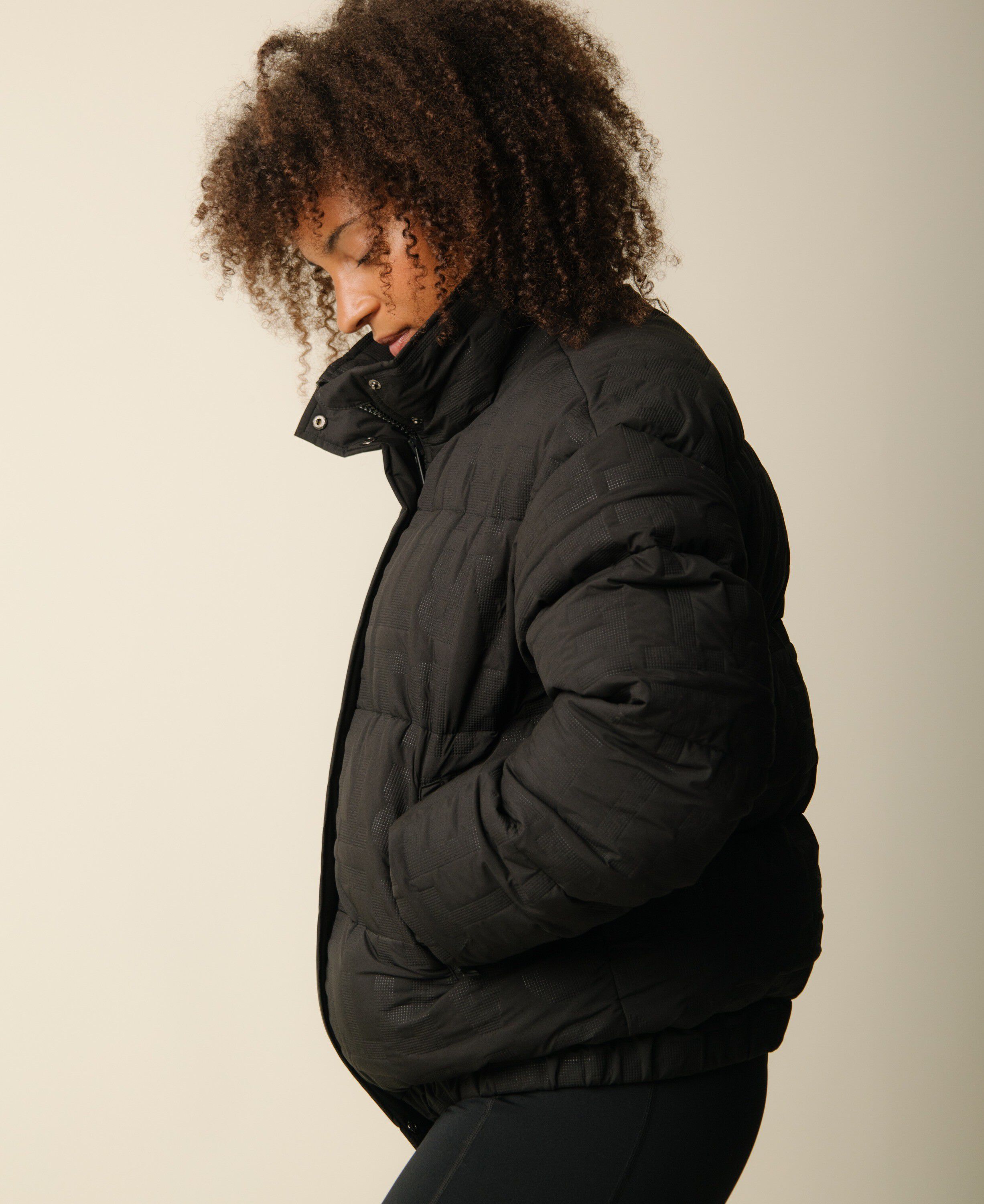 Cartel x Align by Blume puffer bomber jacket - Nero