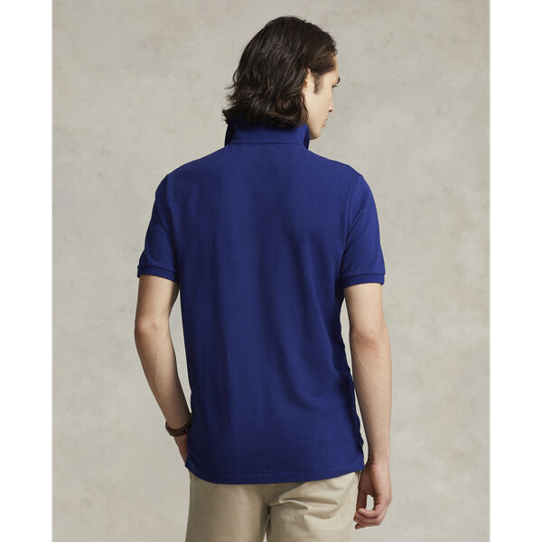 Custom Slim Fit Mesh Polo Shirt