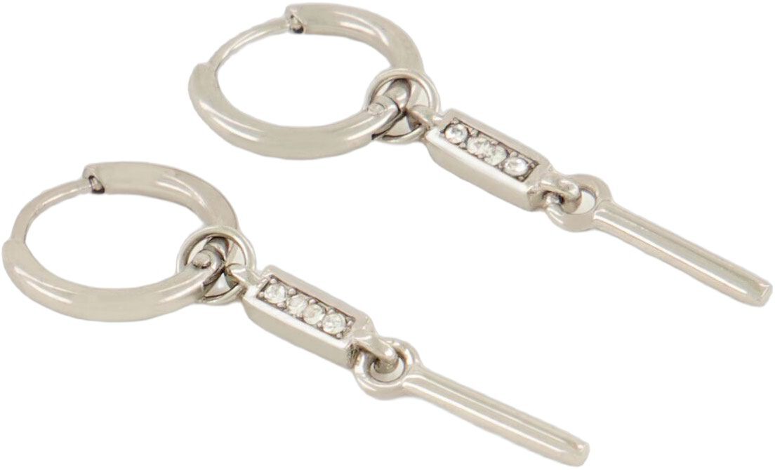 Bar earrings with rhinestone