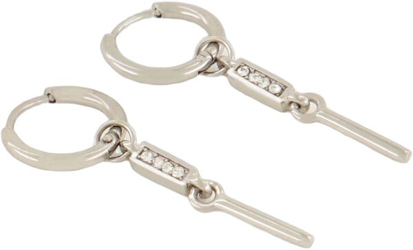 Bar earrings with rhinestone