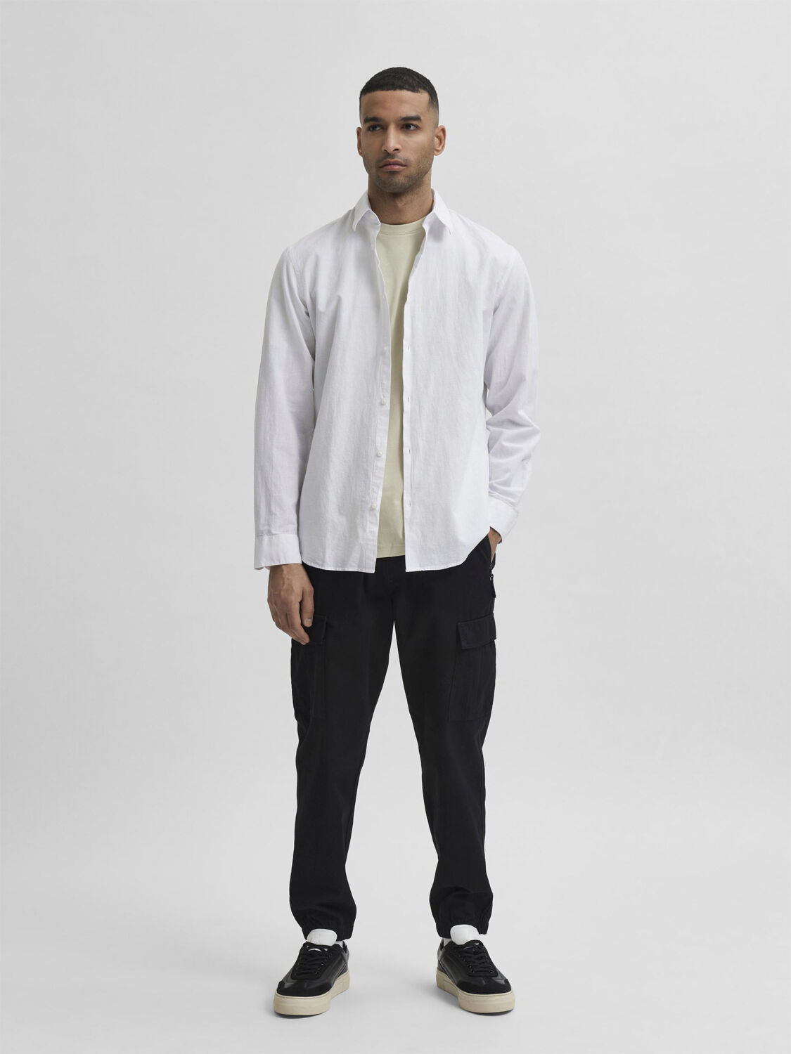 SLHSLIMNEW-LINEN SHIRT LS CLASSIC W