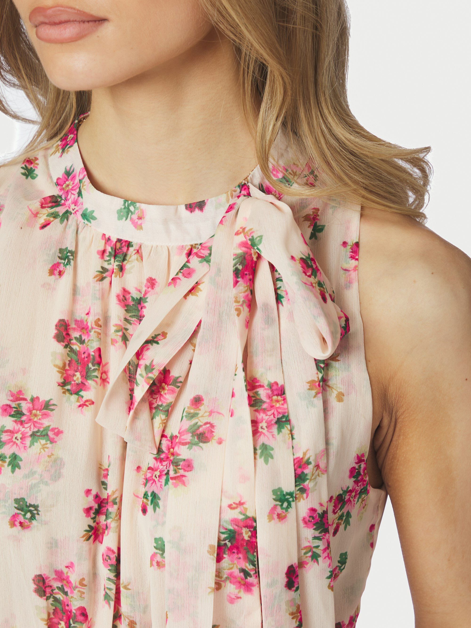 Marli Amazing Chiffon Rose Dress