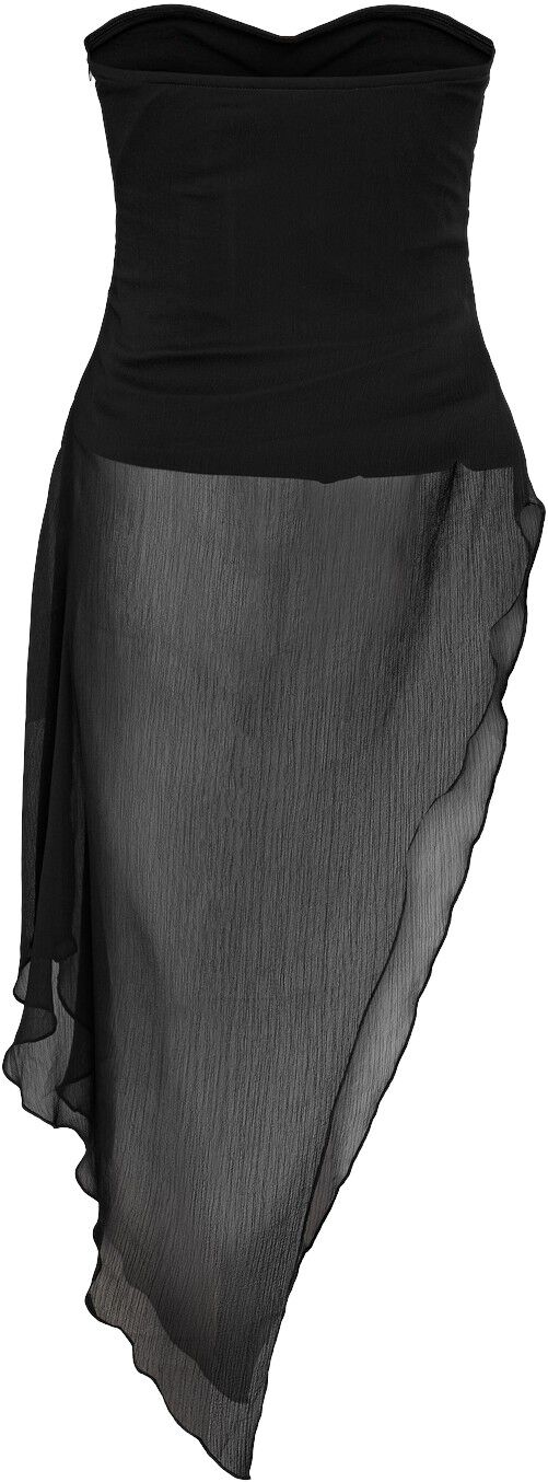 Nmisabel S/L Chiffon Bandeau Top