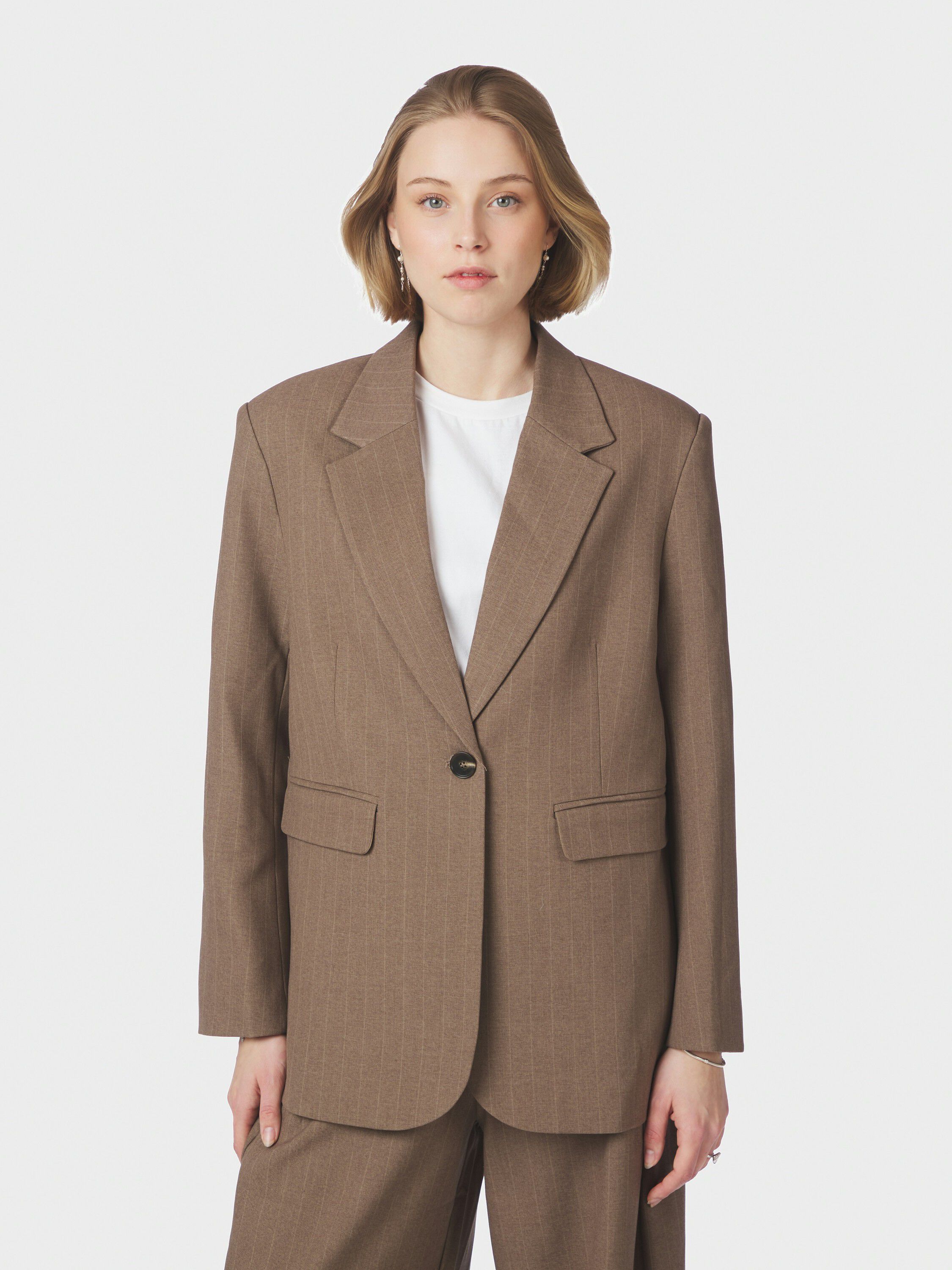 Gaby Pinstripe Blazer