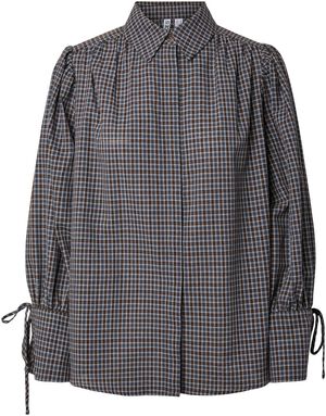 PCJUNA LS PLEATED DETAIL SHIRT WNV