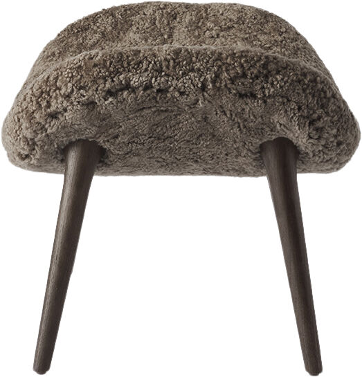 Lodge Footstool Dark Oak Curly col. 07