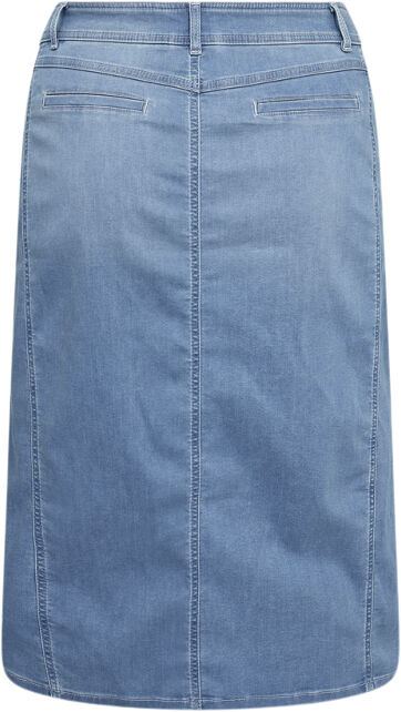 Curvy WA-SUMMER 10 Nederdel Lys denim