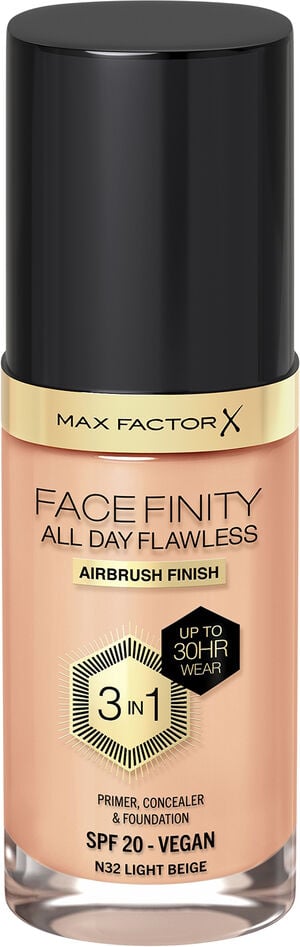 Max Factor Facefinity All Day Flawless 3 In 1 Foundation, N32 Light Be
