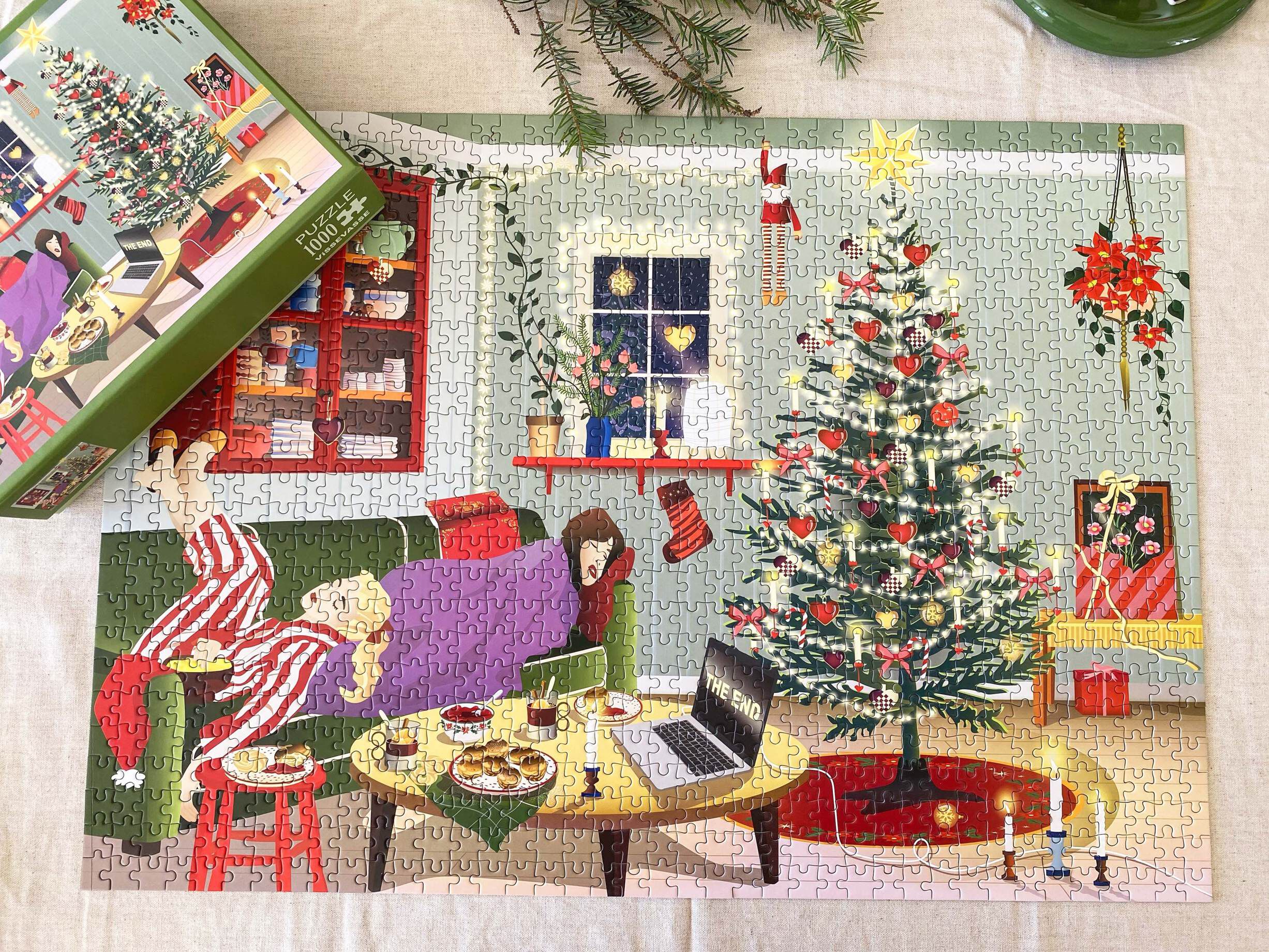 LAZY CHRISTMAS - puslespil med 1000 brikker