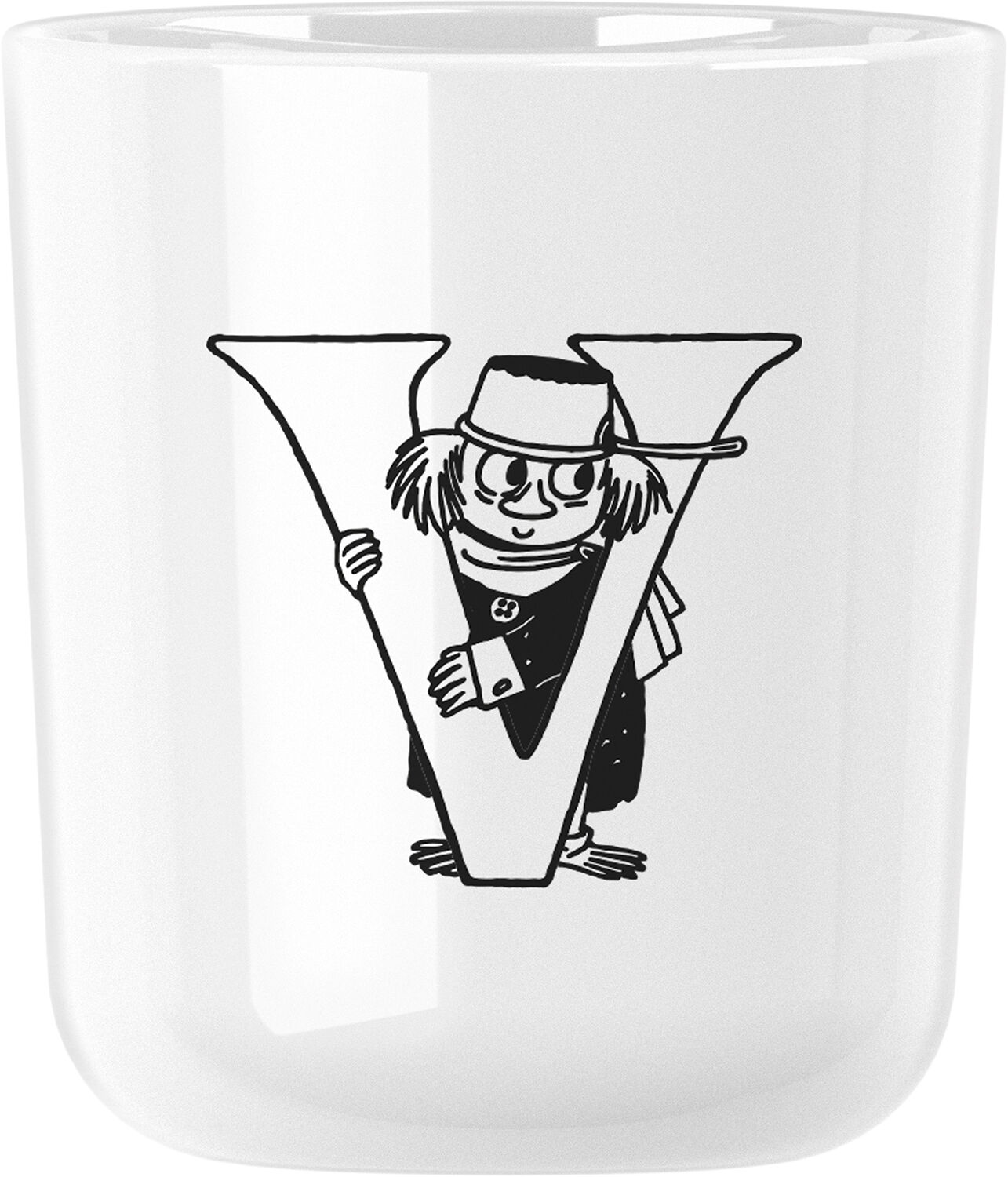 Moomin ABC kopp - Q 0.2 l. Moomin white