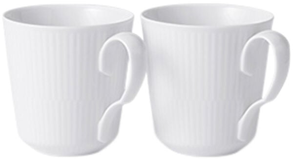 HVID RIFLET 2-PAK KRUS, 28 CL