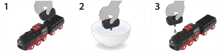 Brio batteridrevet damptog