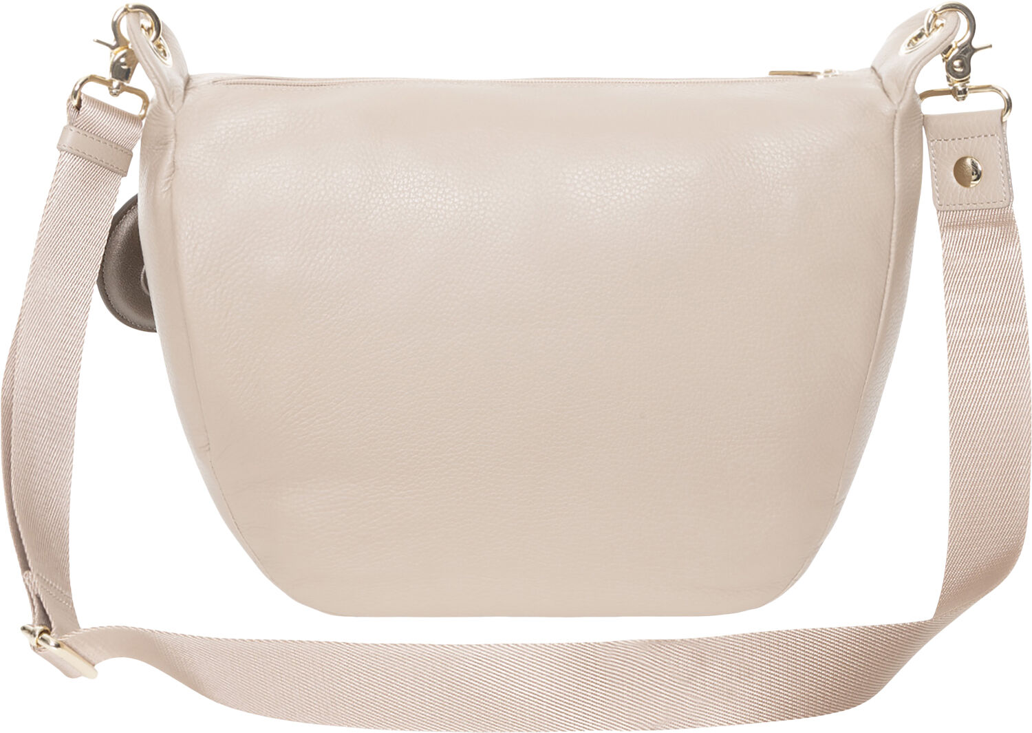 MELLOW LEATHER CROSSOVER / WARM TAUPE