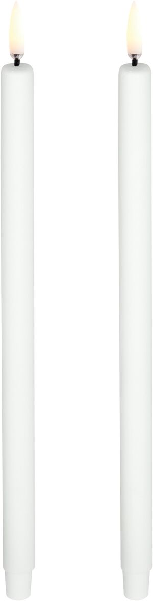 UYUNI LIGHTING - Taper LED Candle - Nordic White - 1,3 x 25 CM