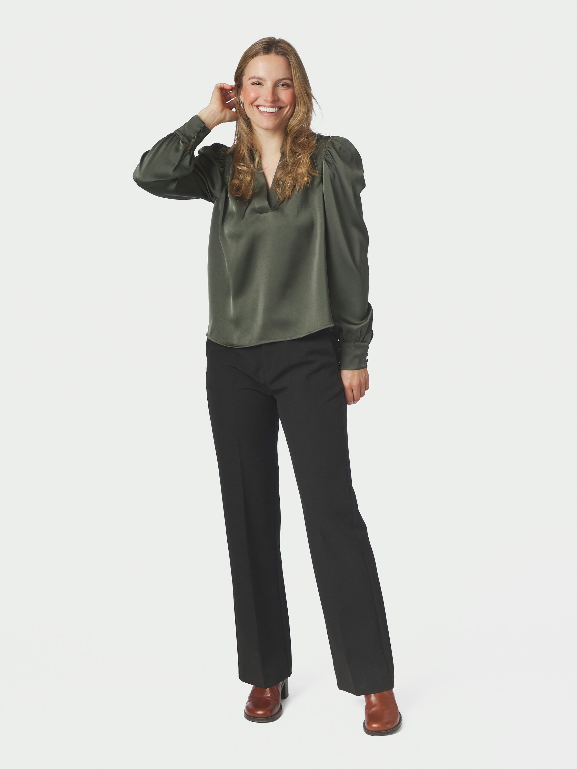 Rosslyn Heavy Sateen Bluse