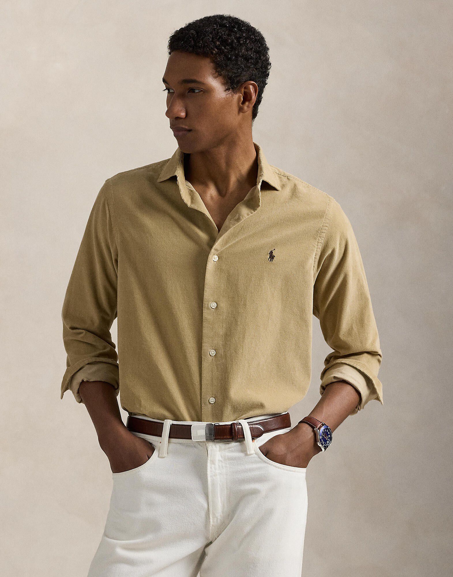 Custom Fit Corduroy Shirt