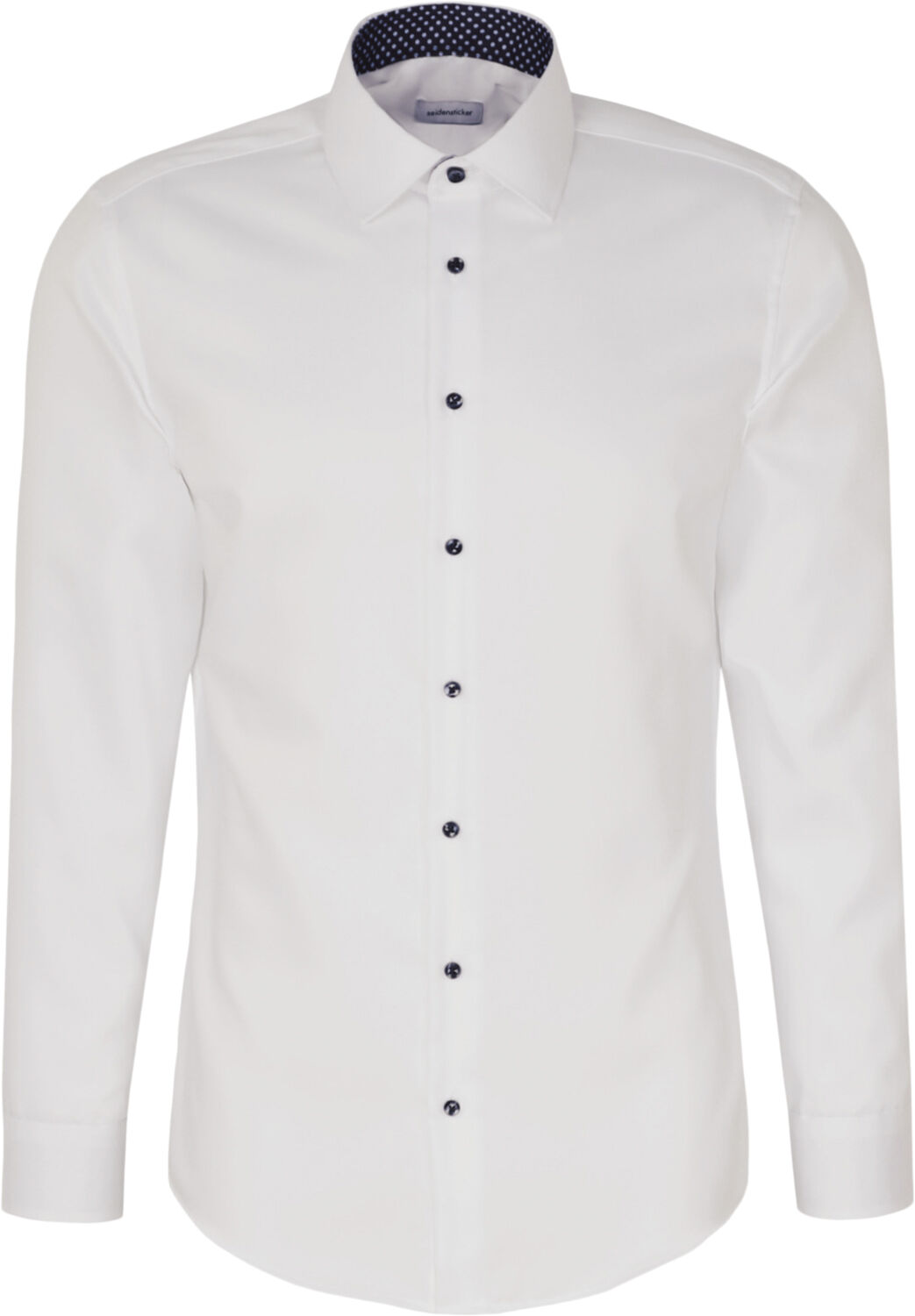 Business Shirt Slim Long sleeve Kent-Collar Uni