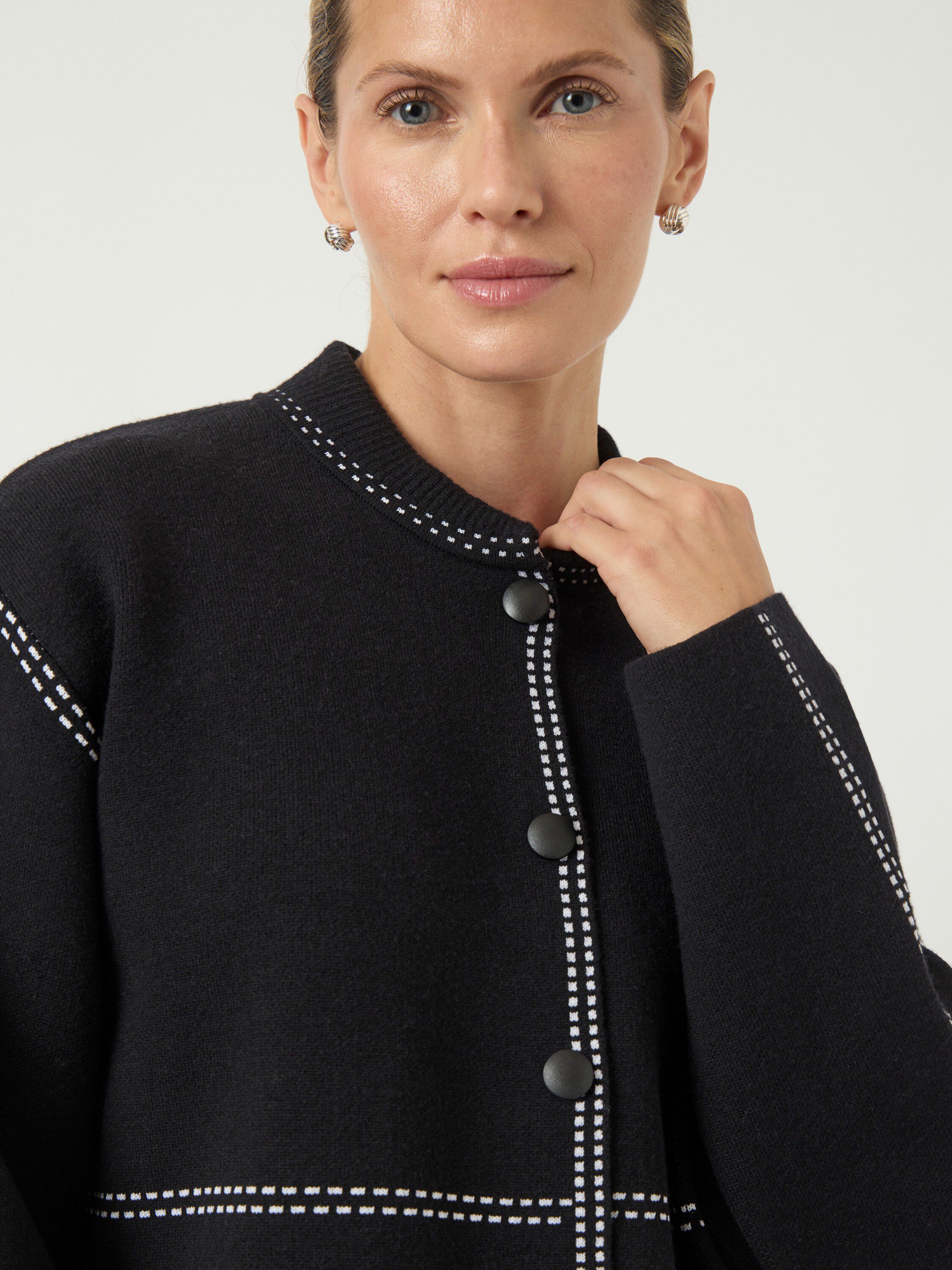 YASJENA LS KNIT CARDIGAN