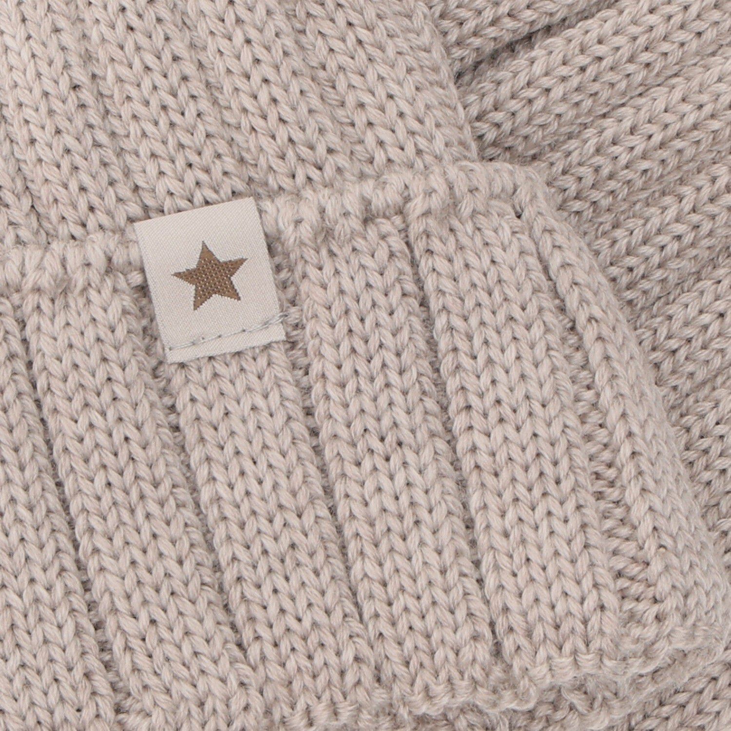 Hat Knit Alpaca Pompom