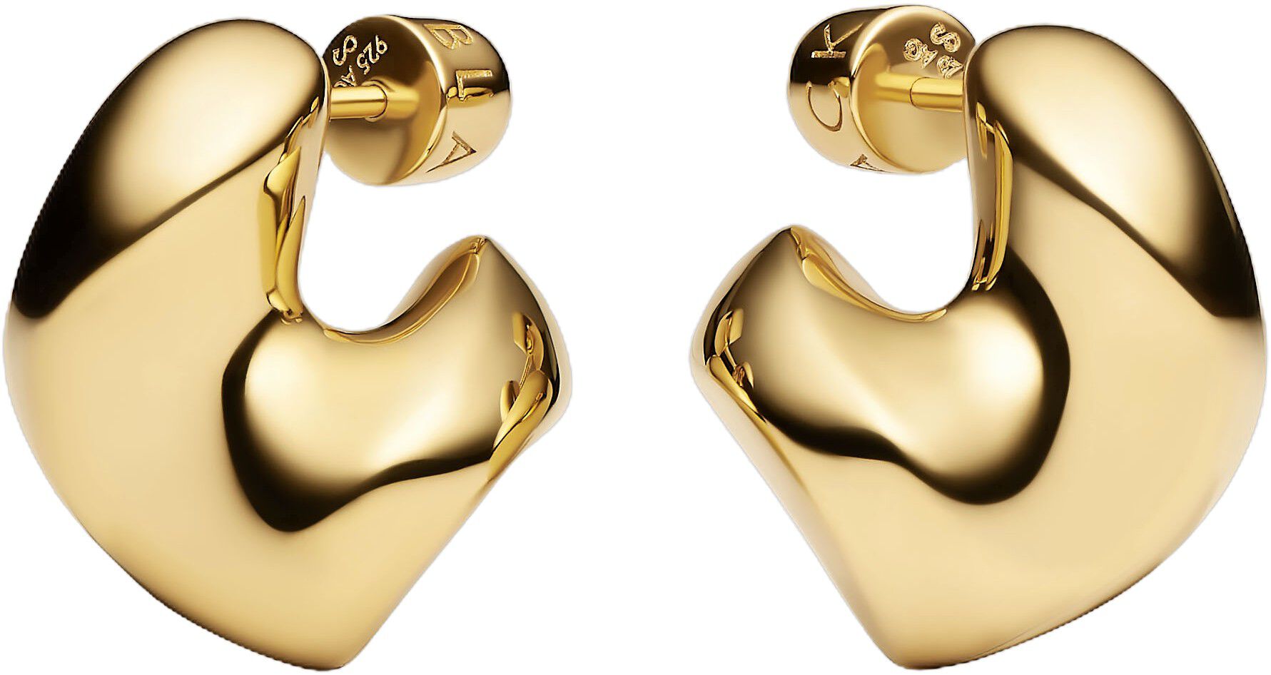 Saddle Earring Small Gold