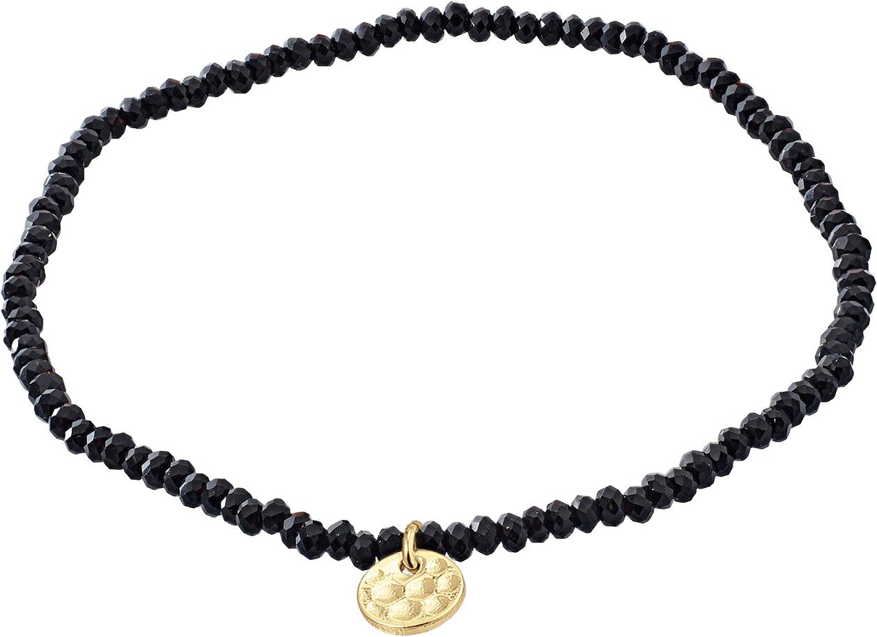 Armb&aring;nd : Indie : Guldbelagt : Sort