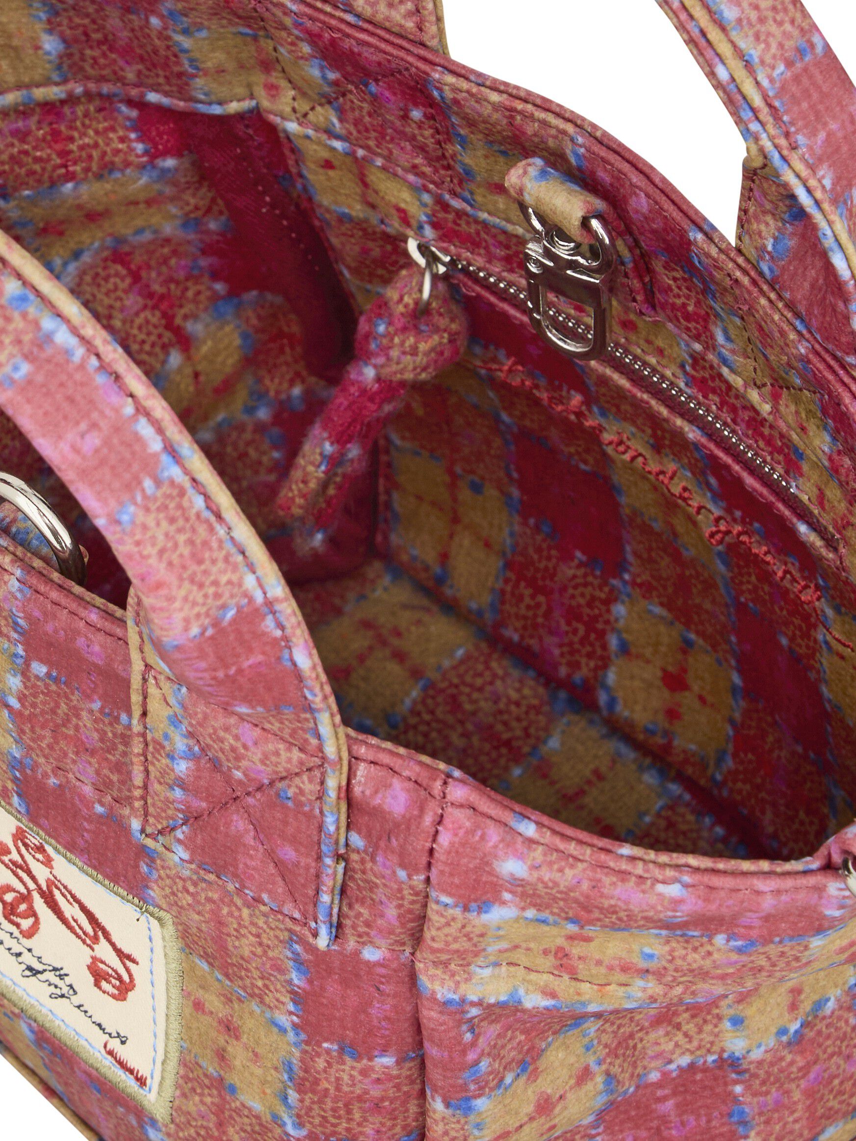 Checky Coated Gabby Bag
