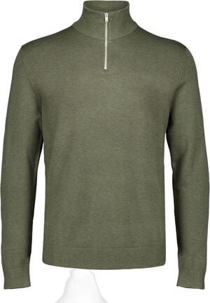 Ecovero half zip L/S knit