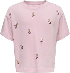 KMGCREAM LIFE SS LOOSE PRINTED TEE