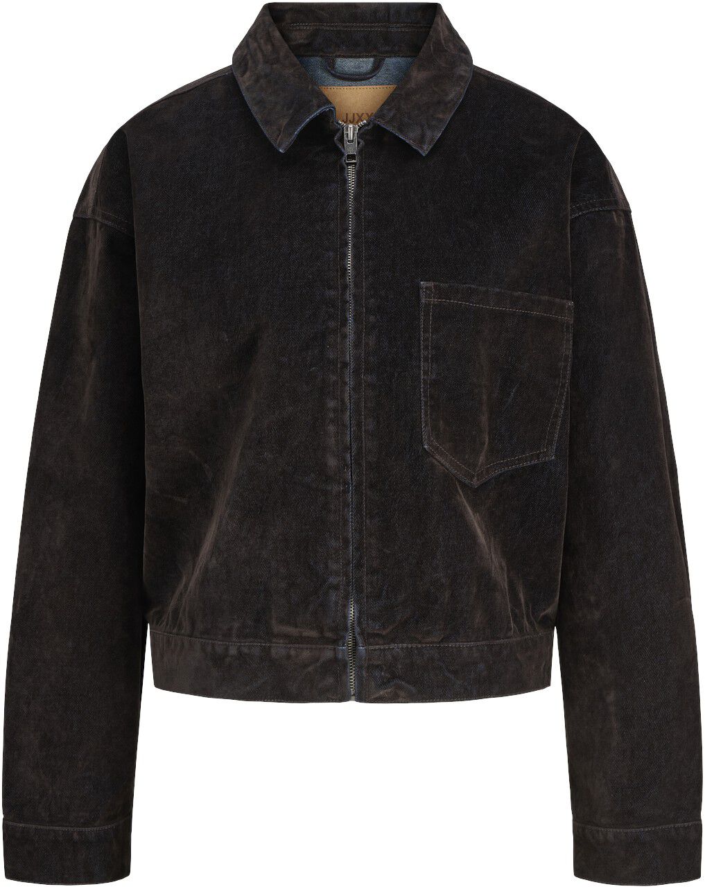 JXMIA FLOCK LS DENIM JACKET DNM