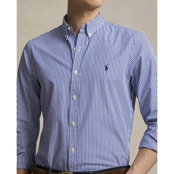 Slim Fit Stretch Poplin Shirt