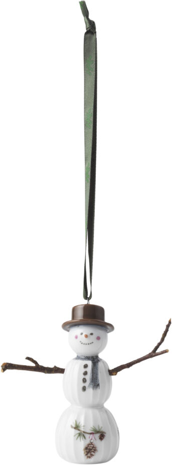 Hammersh&oslash;i Christmas Sn&oslash;mann hengende H9,5 hvit m. deko