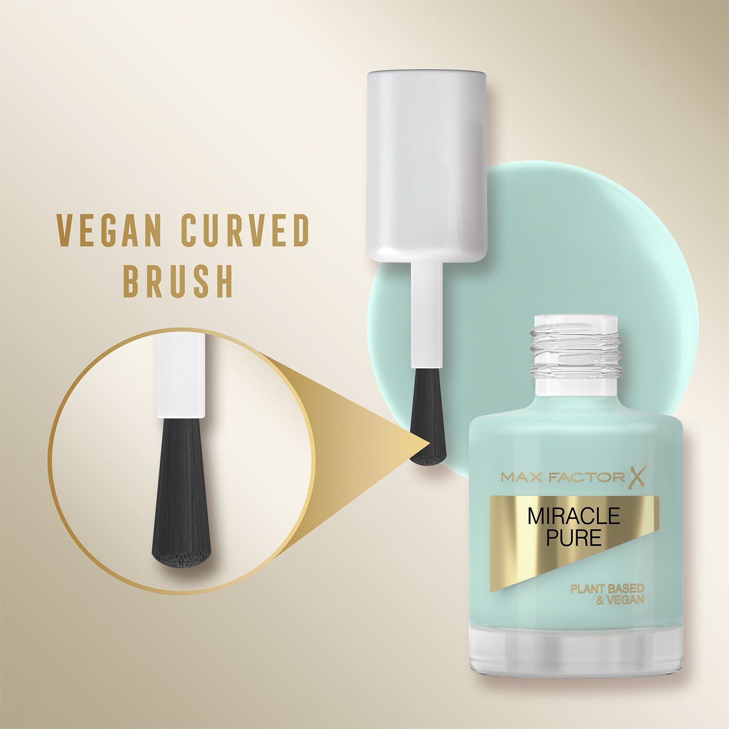 Max Factor Miracle Pure Nail Polish, 840 Moonstone Blue, 1. 85 g