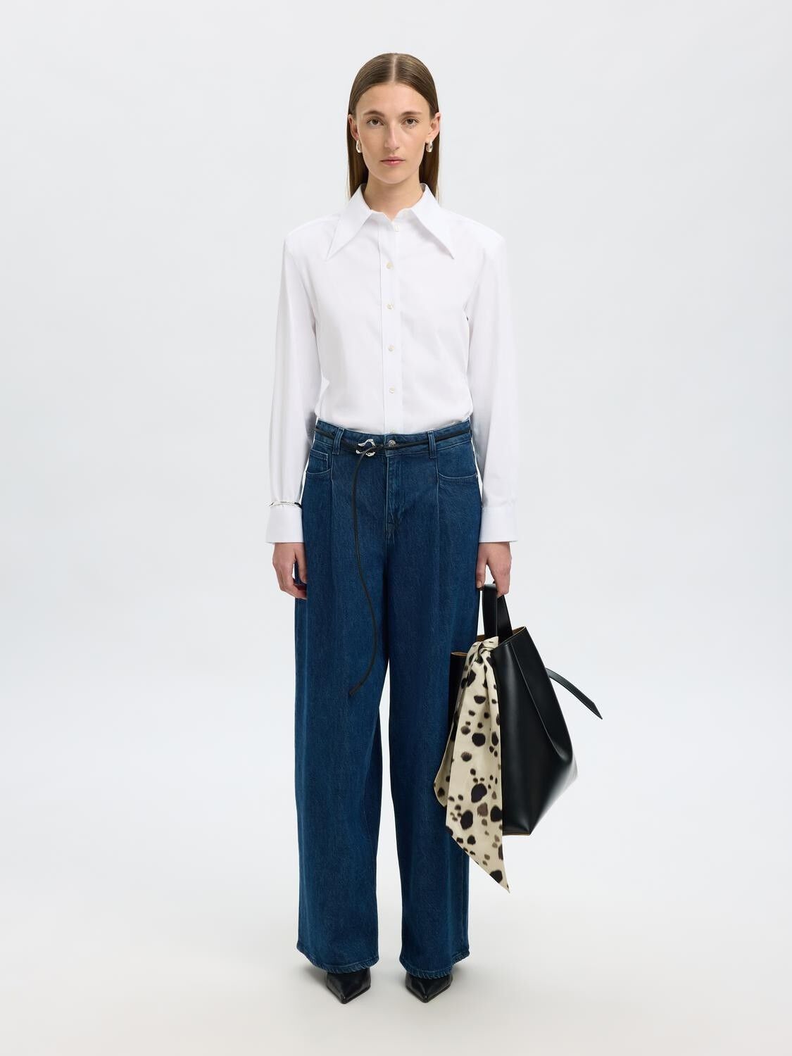 SLFEXTRA WIDE SELMA-NOA HW JEANS