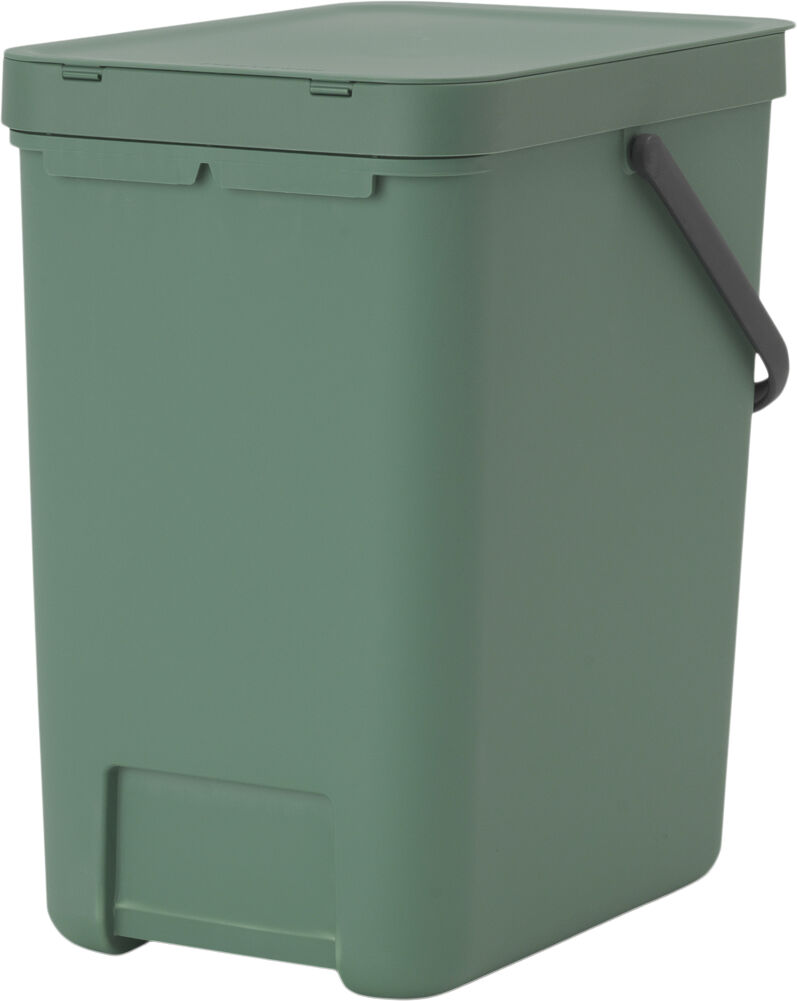 Affaldsspand m/l&aring;g sort. kon 25 ltr.