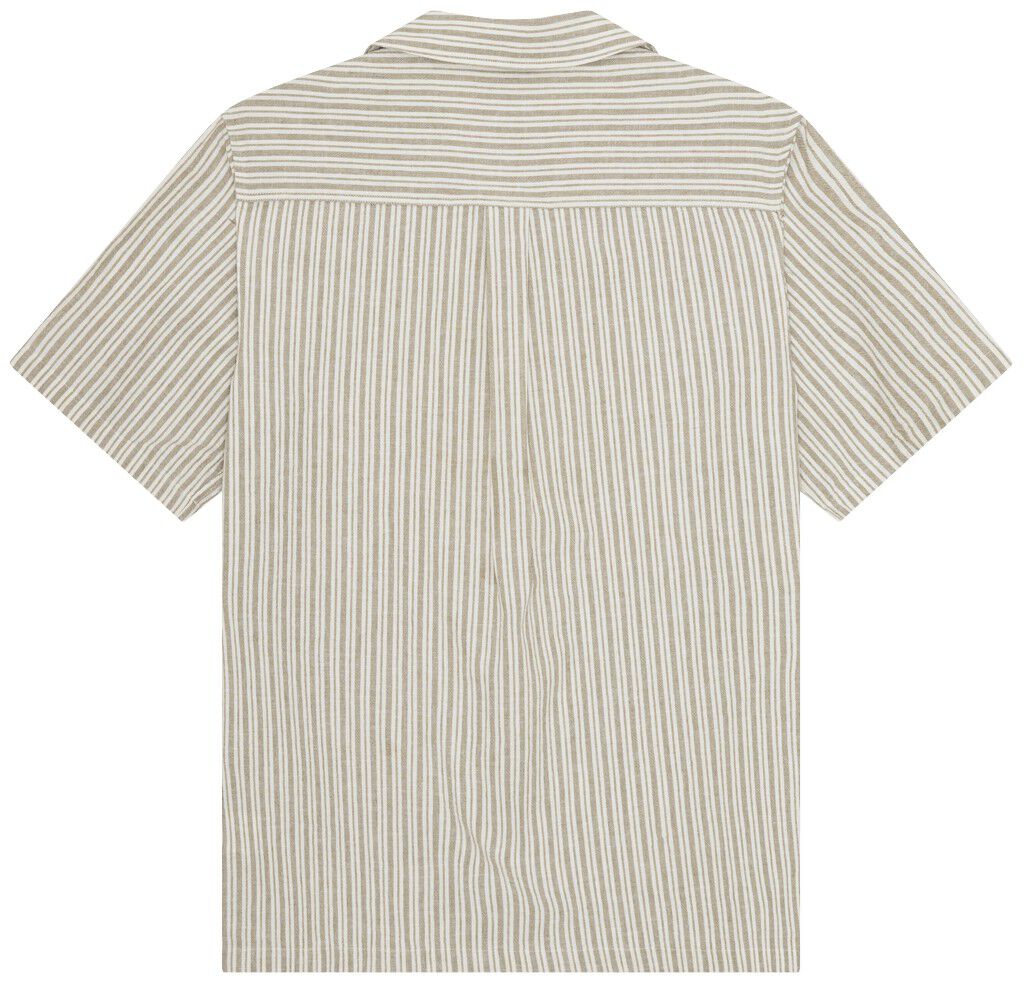 Stripe Cotton-Linen SS Shirt